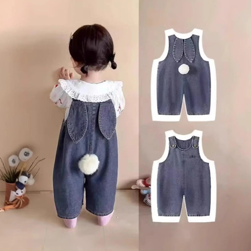 Boys Overalls Soft Breathable Funny Spring Easter Bunny Costume Holiday Decor For Indoor Home Daily Travel Camping Celebration Zpaxo