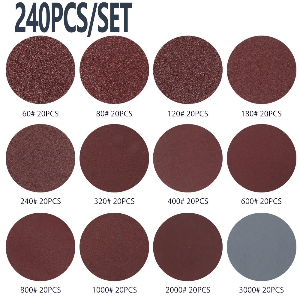Sanding Discs Pads 60-3000 Grit Abrasive Polishing Pad Dremel Rotary