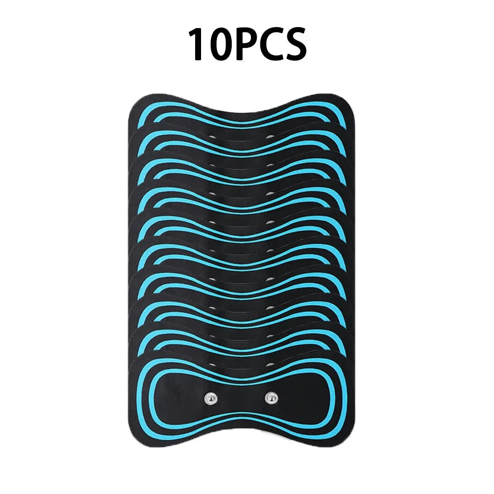 10PCS Portable Mini Electric Neck Back Massager Cervical Massage Patch Stimulator Massage Patch Replacement Patch Zpaxo 10PCS