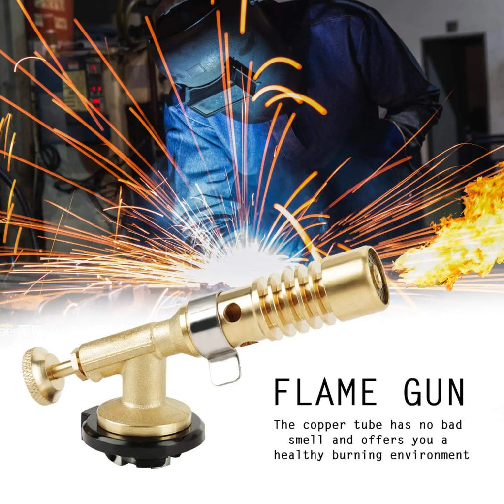 Multifunction Welding Gas Burner Flame Torch for BBQ Camping Cooking Lighter Heating - Portable Outdoor Welding Flame Gun Zpaxo