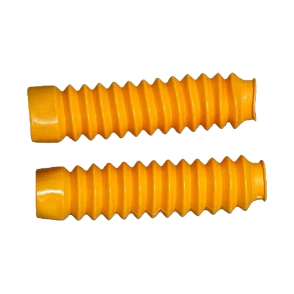 Gators Gaiters Iron Ring Shock Dust Guard Motorcycle Front Fork Cover Zpaxo yellow