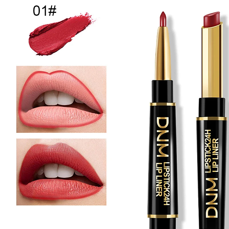 1 Non-stick Cup Long Lasting Lipstick Lip Liner Waterproof Matte Lips Zpaxo 01 1PCS