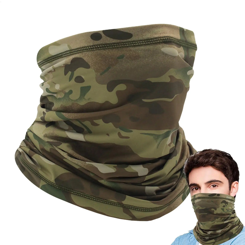 UV Protection Neck Gaiter – Camo Face Bandana for Men UV Neck Gaiter Zpaxo