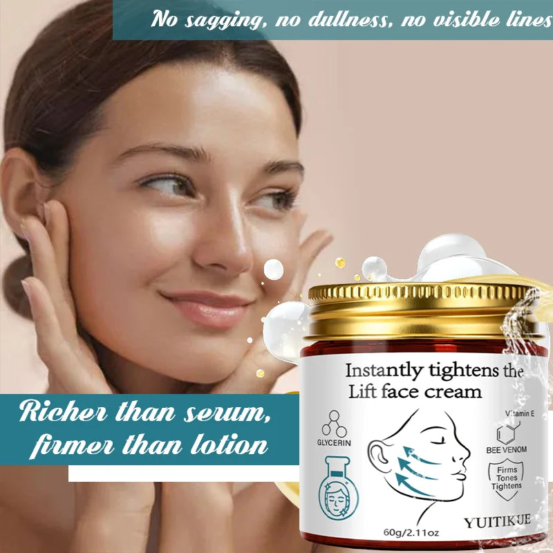 YUITIKUE Bee Venom Lift Face Cream – Firm & Tighten Skin Face Lifting Cream Zpaxo