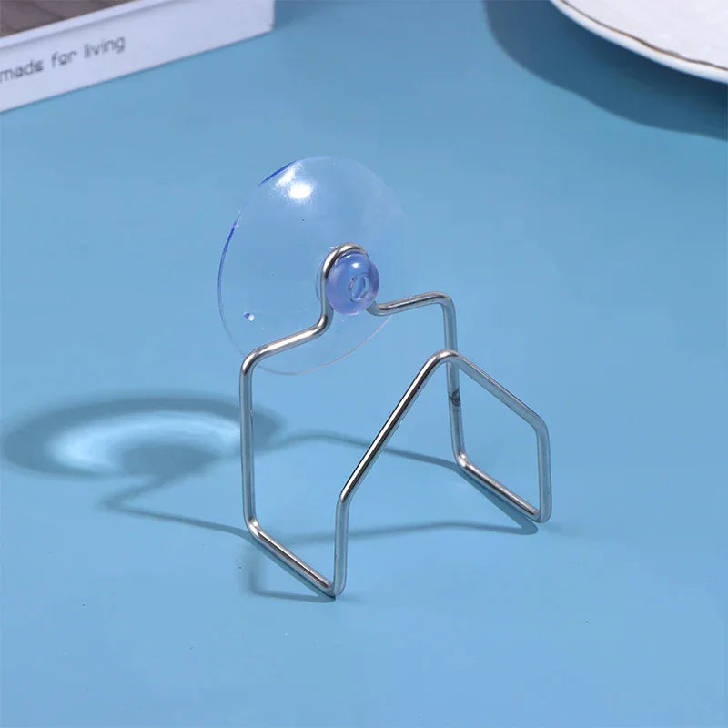 1/2/3Pcs Stainless Steel Drain Rack Suction Cup Cleaning Cloth Shelf Dish Drainer Sponge Holder Sink Kitchen Organizer Zpaxo