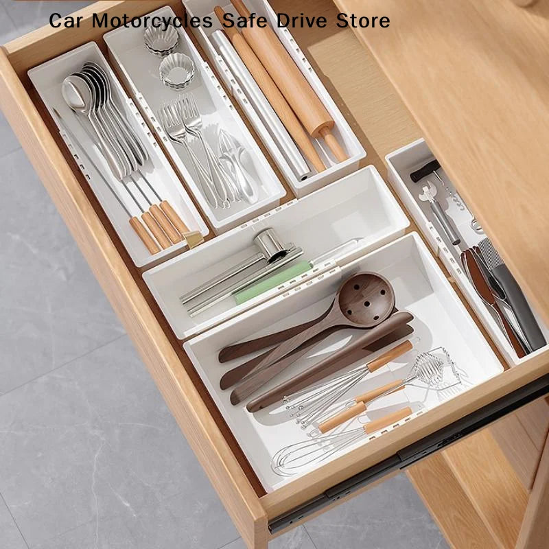 Universal Extendable Drawer Organizer Durable Plastic Multi-size