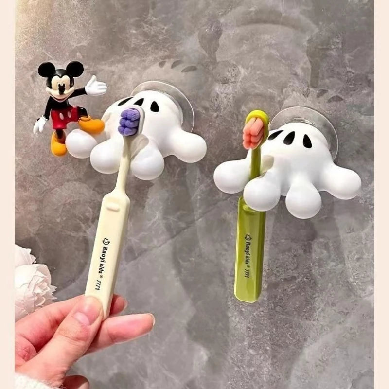 Cute Cartoon Multi-Function Suction Cup Hook Toothbrush Holder Towel Hook Data Cable Winder Bathroom Traceless Organizer Zpaxo