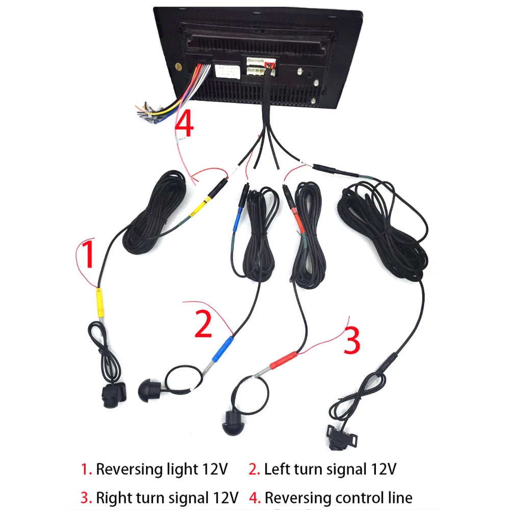 Car 360 Camera 1080P 3D WDR AHD Surround View System 4 Channel DVR Zpaxo