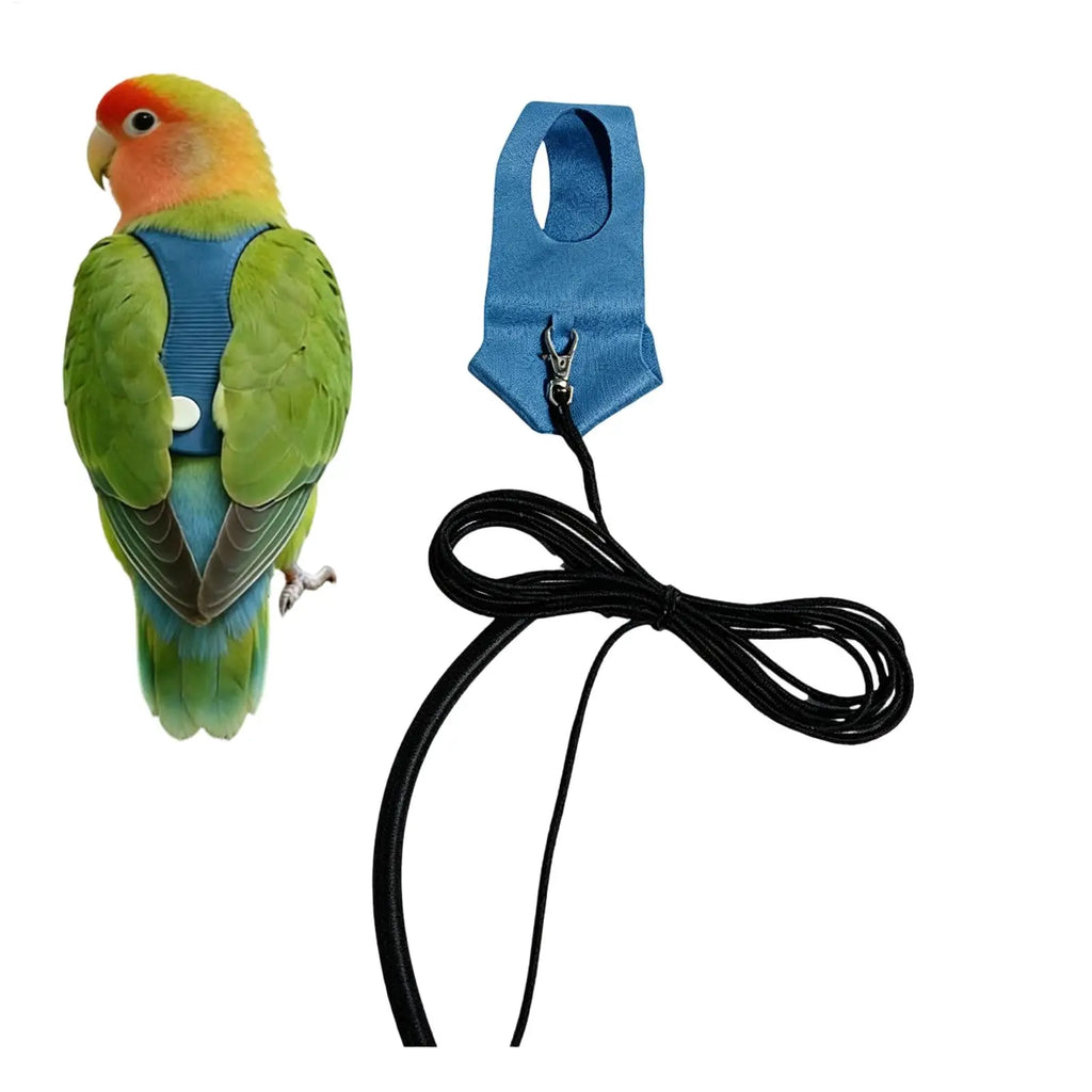 Bird Harness Parakeet Traction Straps Bird Flying Training Rope Kit for Animal Lovers Trainers Walking Backyard Park Vet Visit Zpaxo