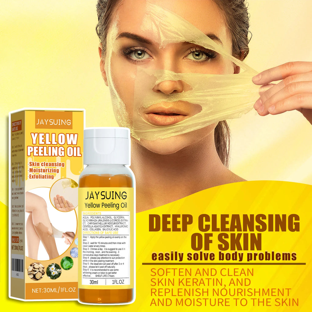 Jaysuing Whi-tening Peeling Oil Lightening Exfoliating Dark Spo-t Remove Melanin Moisturize Brightening Body Yellow Peeling Oil Zpaxo