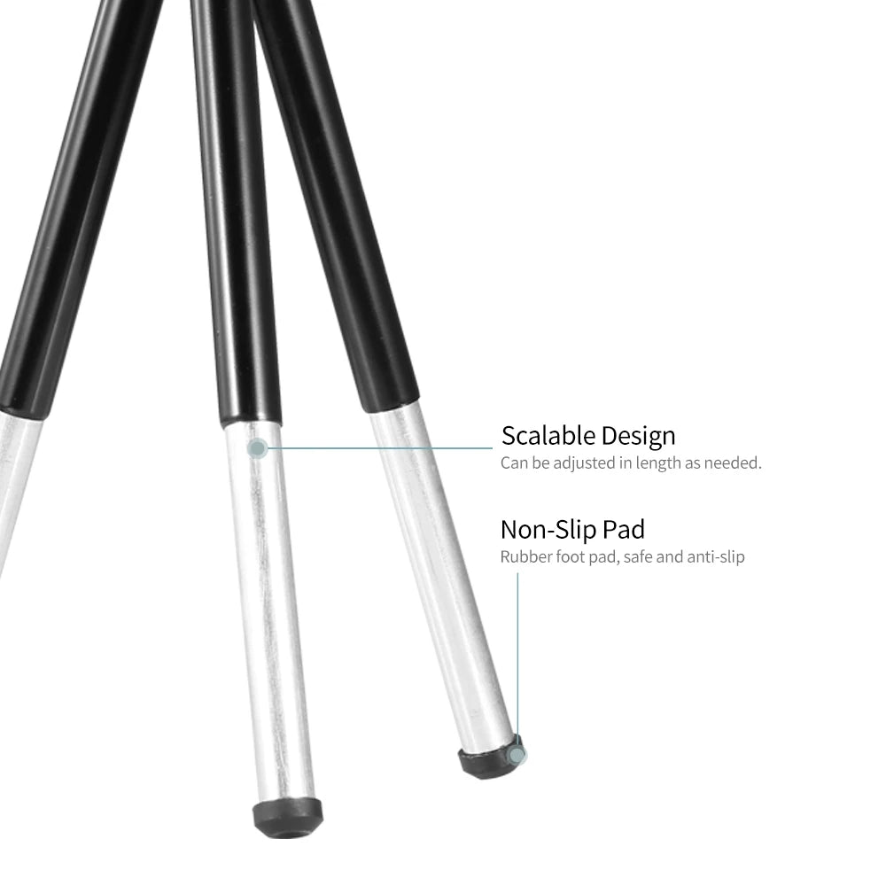 Portable Tripod Mini Webcam Tripod Lightweight Flexible Web Camera Desktop Support Stand Phone Holder Table Stand for Smartphone Zpaxo