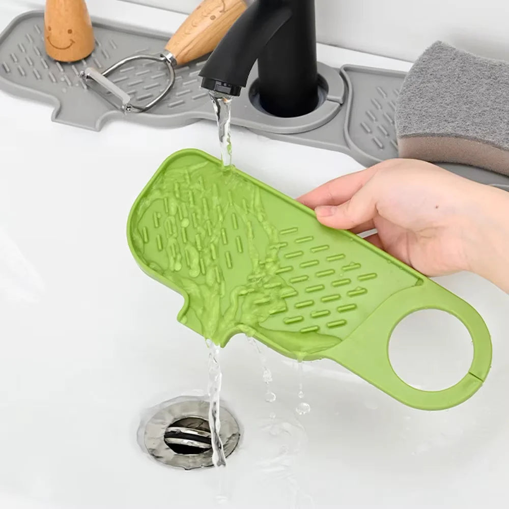 Convenient Silicone Countertop Protector Faucet Absorbent Pad Drip Zpaxo