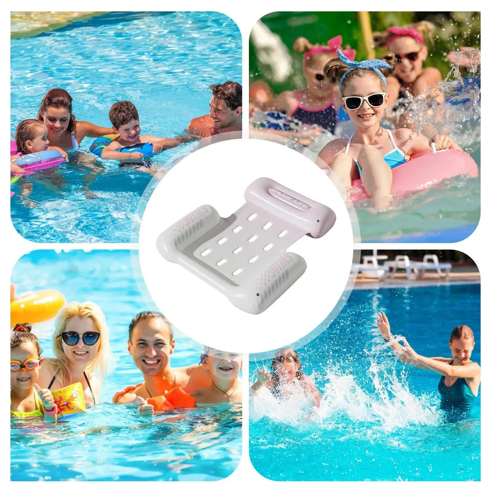 Pool Lounger Float Pool Raft Sunbathing Raft For Women Men Summer Vacation Travel Resort Beach Outdoor Party Water Park Zpaxo