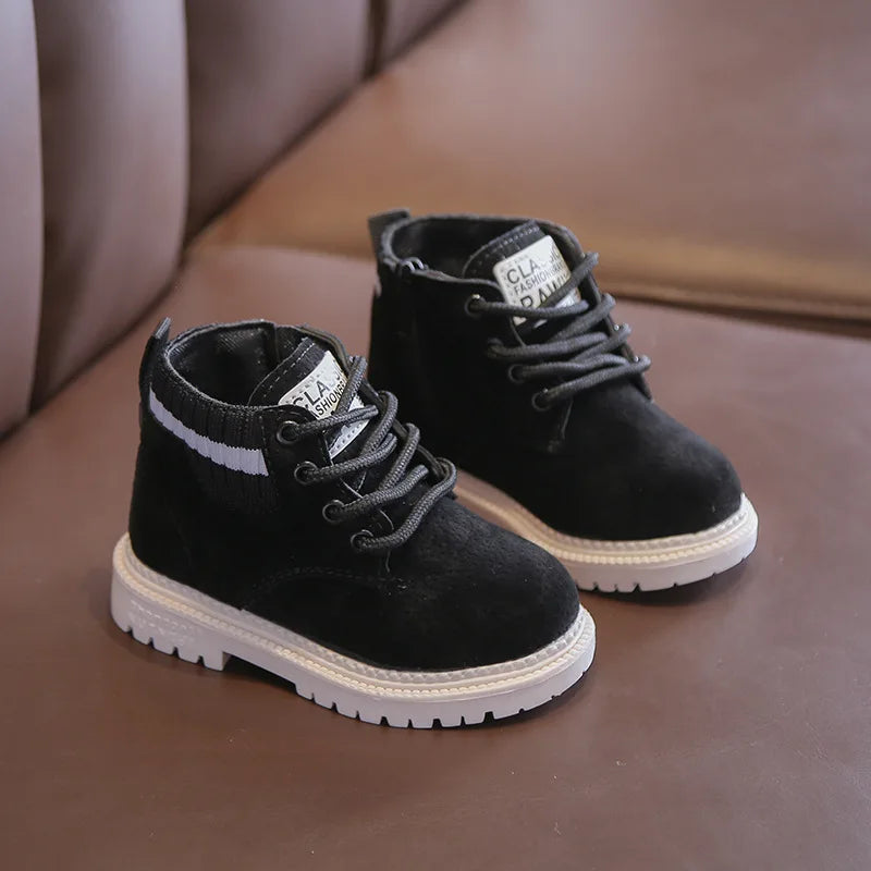 2022 Autumn Winter Kids Boots Girls Boys Warm Snow Child Short Boot Zpaxo