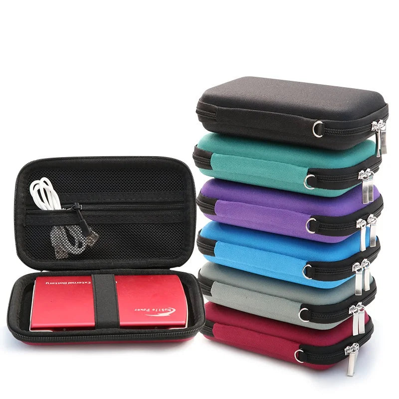 Electronics Accessories Storage Power Bank Bag Case Shockproof Hard Zpaxo