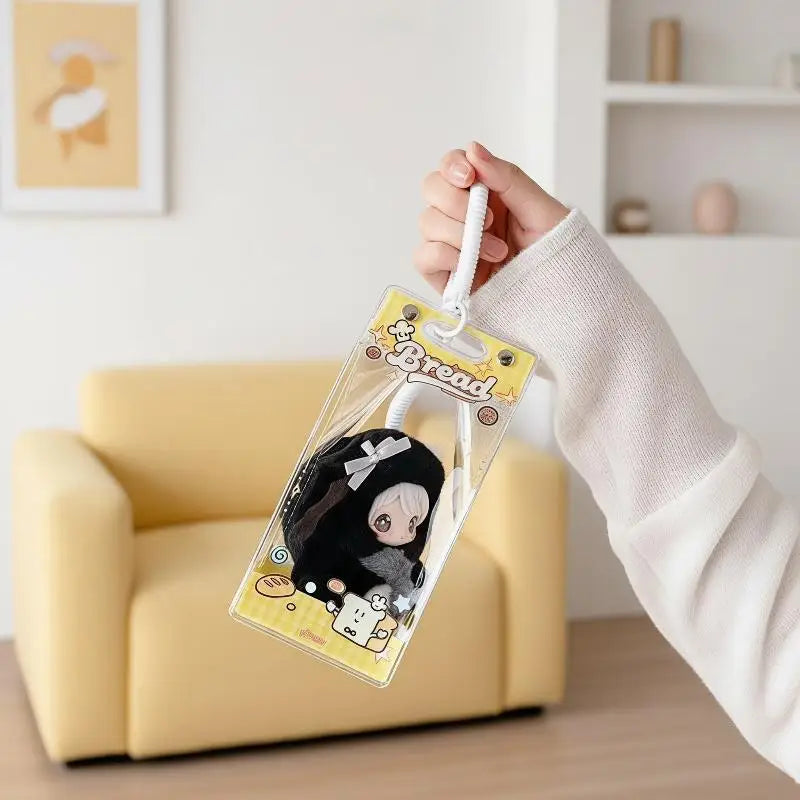 Clear Dustproof Kawaii Doll Display Bag Cute Cartoon Printed PVC Zpaxo
