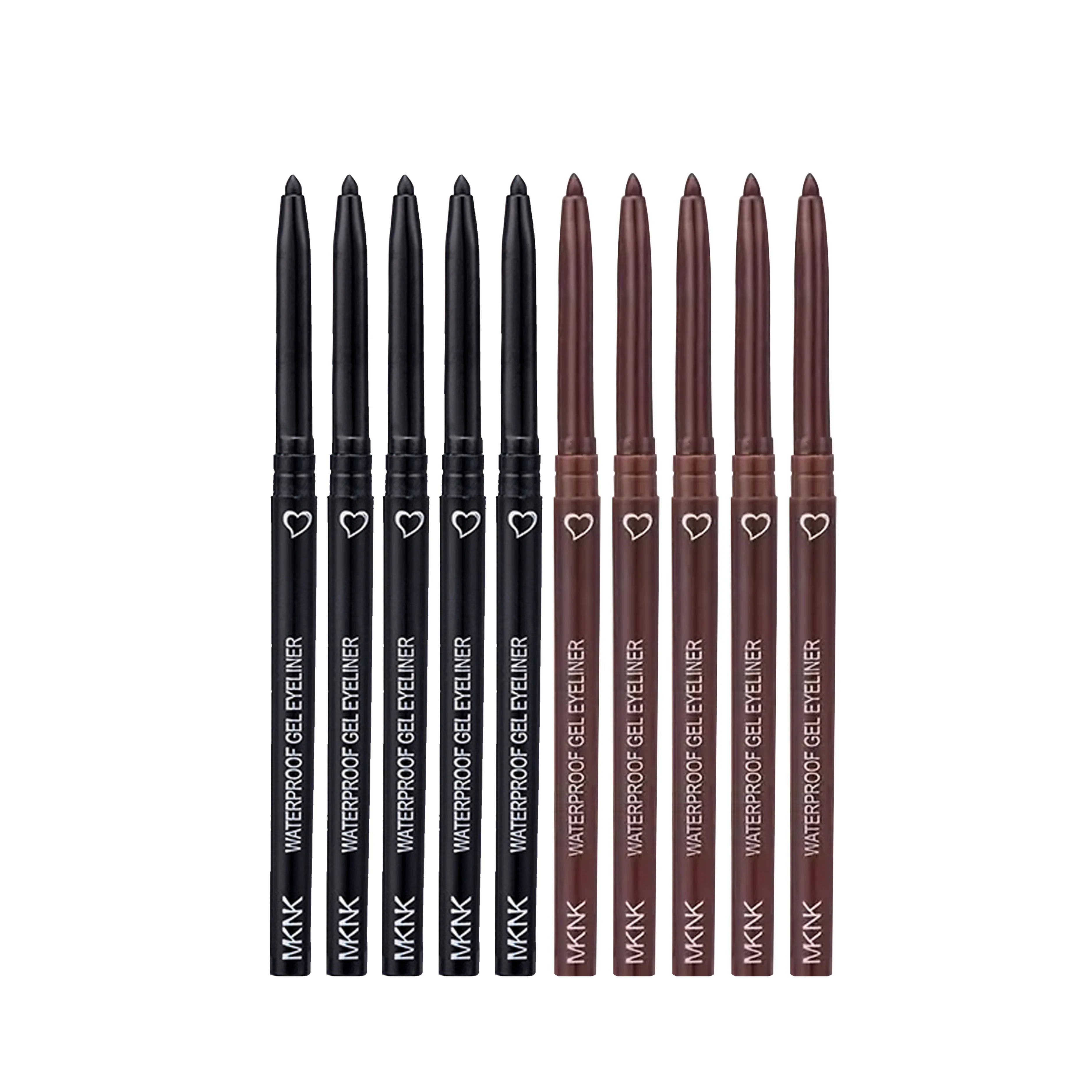 10pcs Black And Brown Ultra Fine Smooth Eyeliner Gel Pen Is Not Easy To Faint Makeup Pen Head Ultra Fine Suitable For Beginners Zpaxo 5pcs01 5pcs02