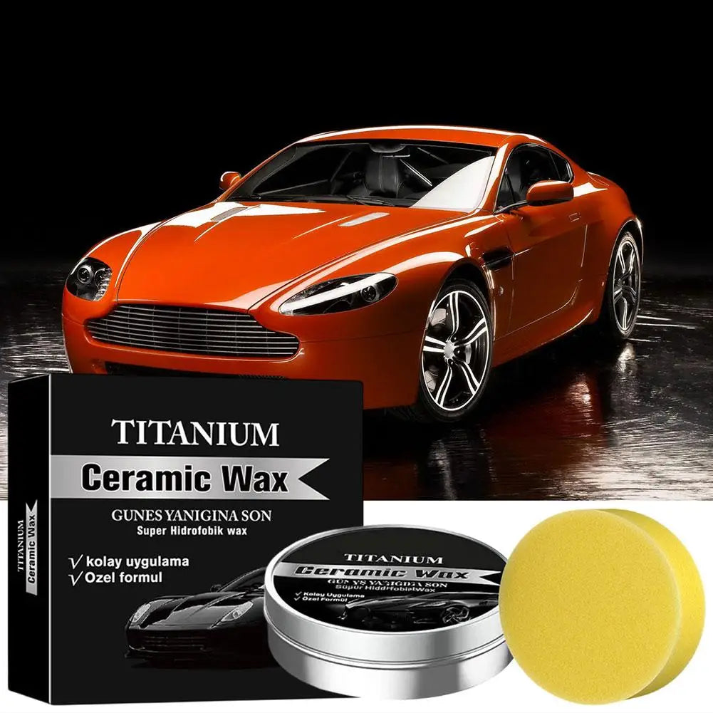 100g Titanium Ceramic Car Wax Cream Auto Scratch Repair Remover Polishing Wax Exterior Paint Protection Coating Zpaxo