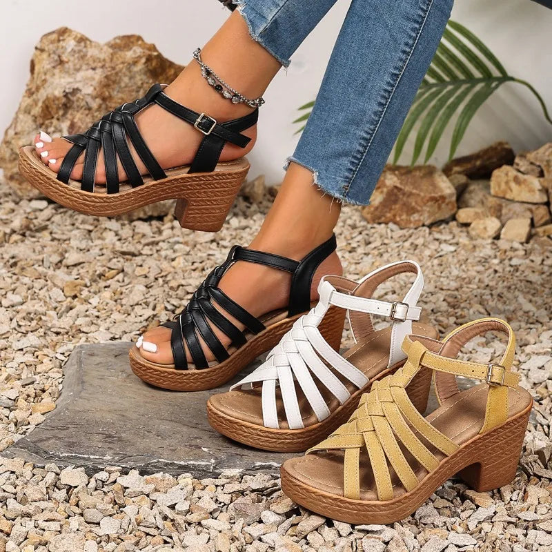 Summer Women's Fish Mouth Open Toe Comfortable Hollow Out Breathable Zpaxo