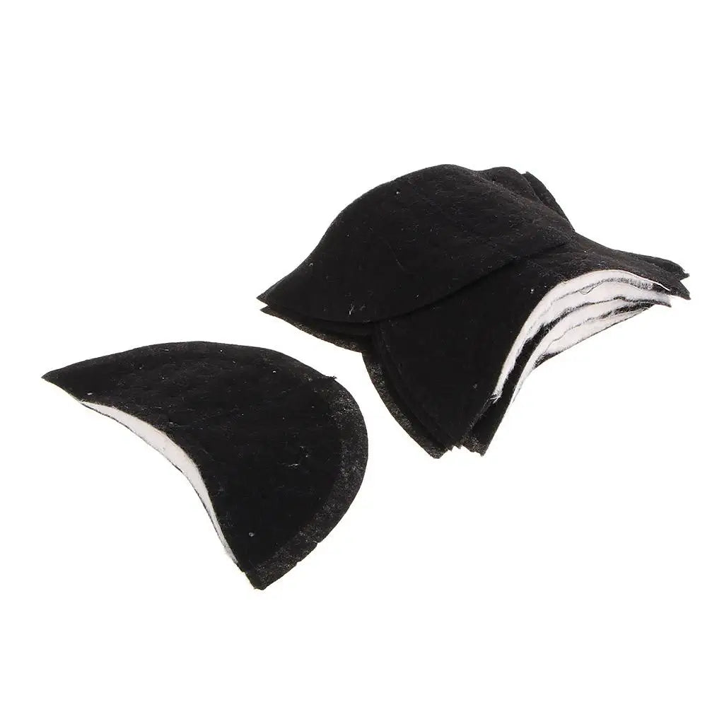 5 Pairs Soft and Comfortable Cotton Suits Sponge Shoulder Pads for Suits T-Clothes, 0.8cm/1cm/1.2cm Suit Shoulder Pad for Sewing Zpaxo