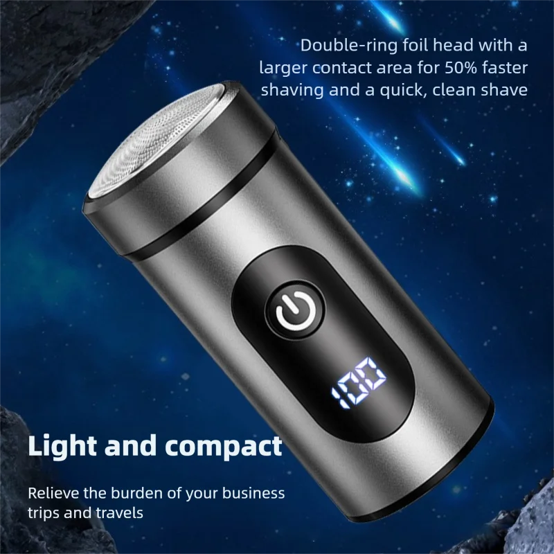 Aluminum Alloy Small Steel Cannon Electric Mini Digital Shaver Water