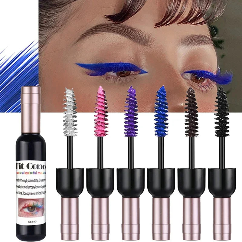 4D Colorful Mascara Waterproof Eyelash Extension Glitter Fast Dry