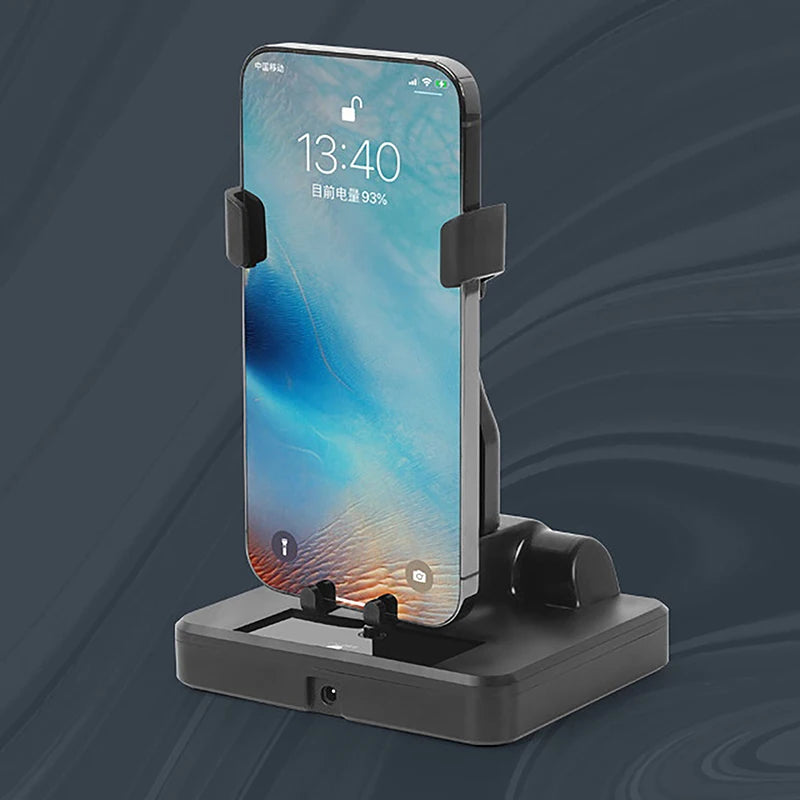 Desk Mute Automatic Swing Shaker Mobile Phone Stand Holder Automatic Swing Shake Phone Wiggler Pedometer Brush Stepper Zpaxo