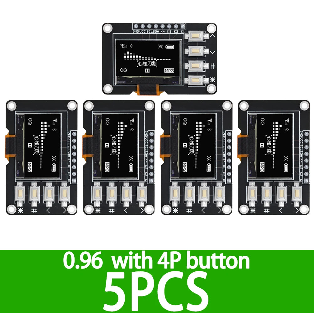 SSD1106 SSD1315 0 96 1 3 OLED Keypad Module 4x4 16-Key Combo Arduino Zpaxo 5pcs 0.96 4p button