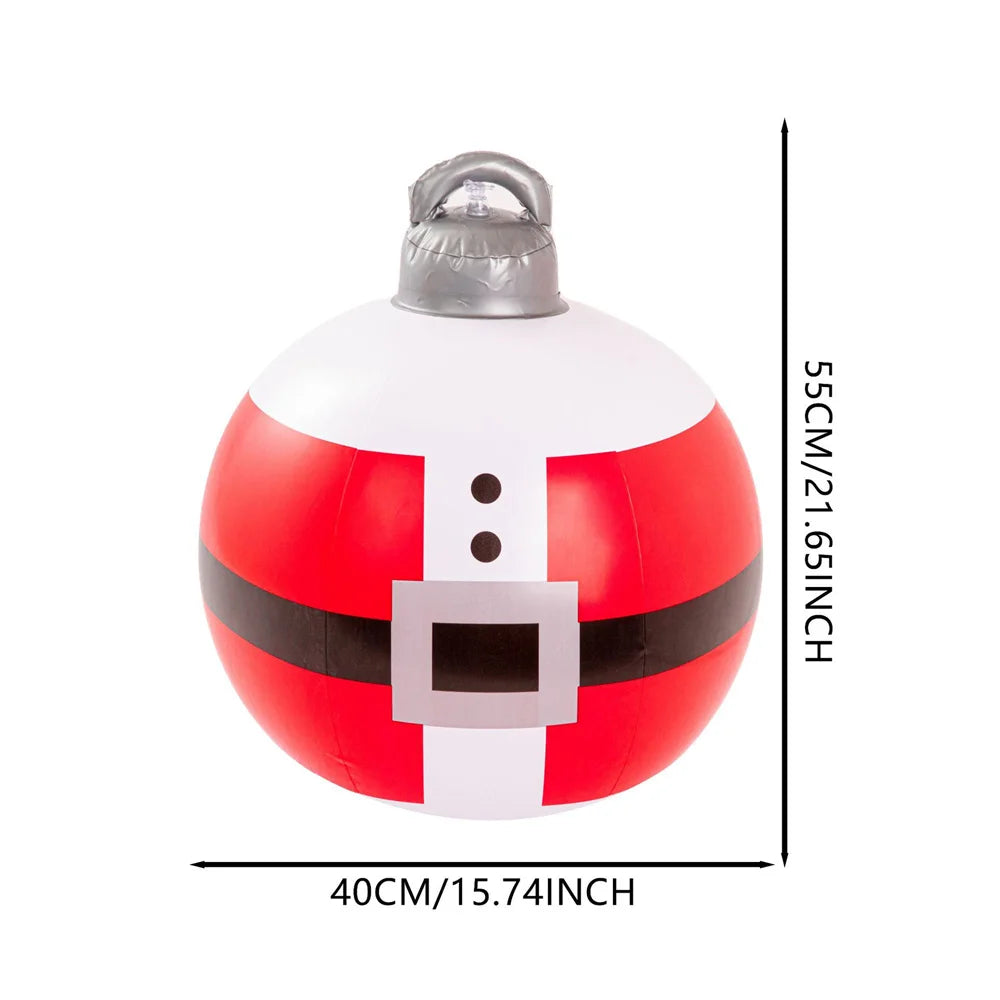 55cm Giant Inflatable Christmas Ball – PVC Xmas Ornament Decor