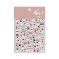 Winter Christmas Santa Claus Nail Stickers Snowman Snowflake