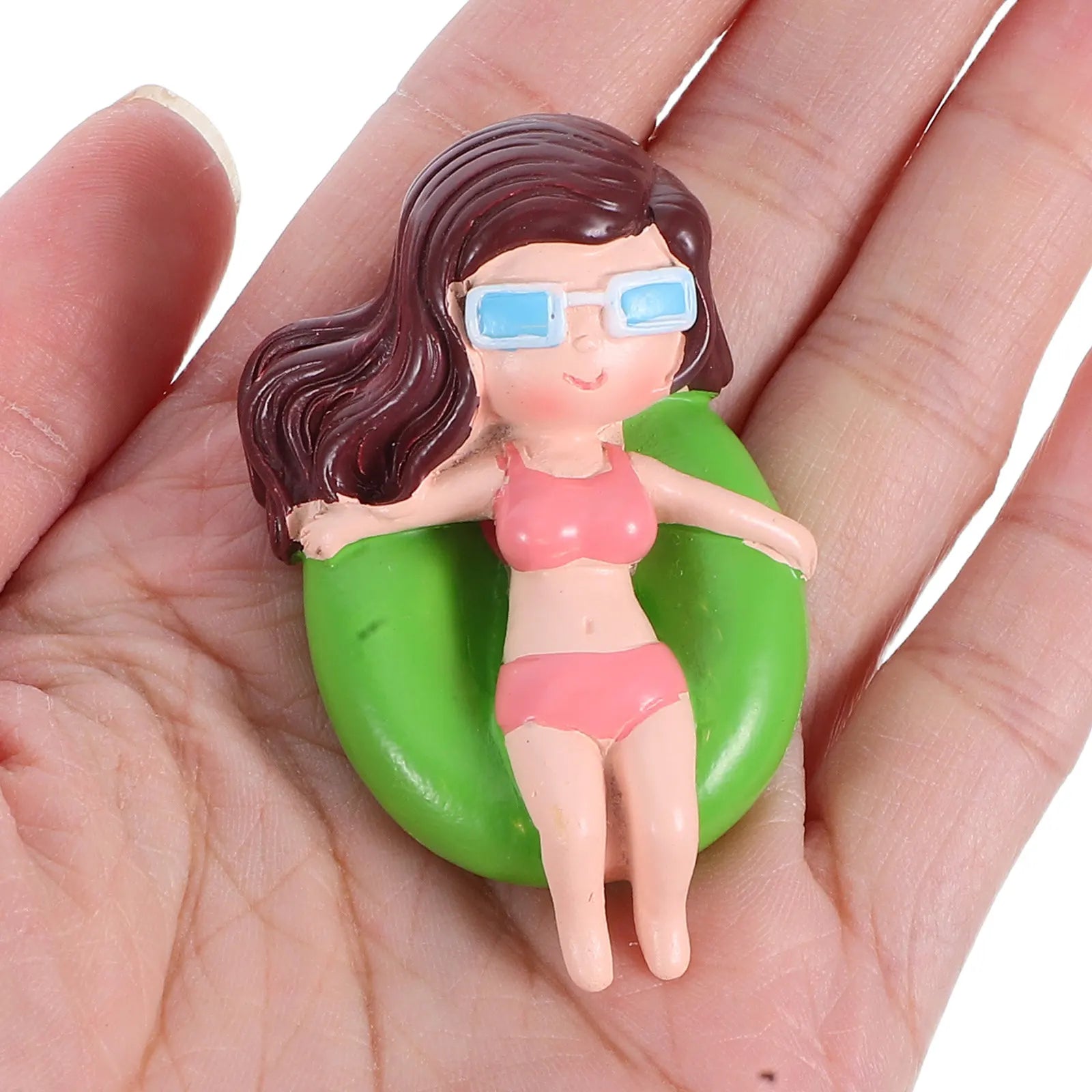 1Set Beach Party Swimwear Cake Toppers Resin Birthday Decorative Picks Summer Theme Cake Adornment Supplies Zpaxo other