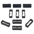 652F 10x for Garmin-Venu 2S/Vivomove 3s Watch with Rubber Band Fixed Buckle Band Ring Zpaxo Black 22mm CN