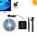 Solar Led Light Strips Outdoor Waterproof 8 Modes Garden String Zpaxo 3M 90LED Blue China Mainland