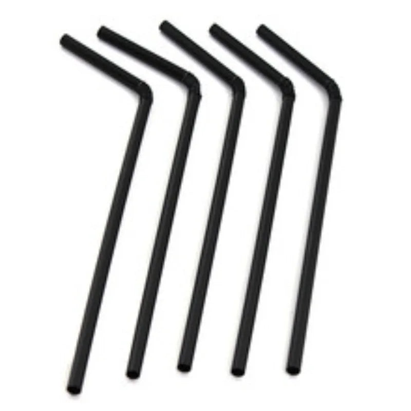 50-3000PCS Multicolor Drinking Straws rietjes Milk Tea Bar Party Wedding Kitchen Home Accessories Beverage Black Straw Wholesale Zpaxo