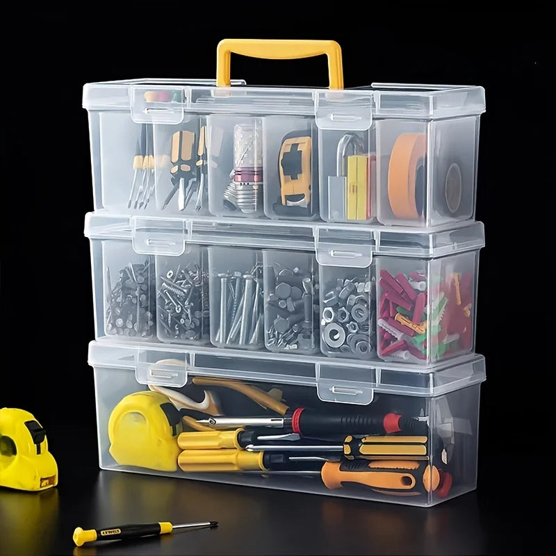 1 Tool Parts Storage Box Multi-compartment Organizer Sorting Screws