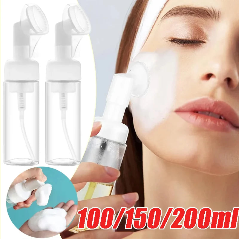 Foaming Gel Dispenser Refillable Press Pump Facial Cleanser Hair Wash