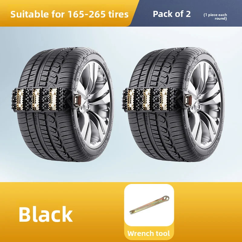 Universal TPU Snow Tire Chains – Anti-Skid Car & SUV Winter Grip