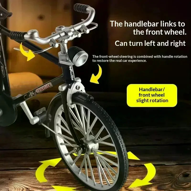 New Handmade Diy Bicycle Model With A 28-Inch Frame A Retro 90s-Style Assembly Toy Semi-Alloy Zpaxo