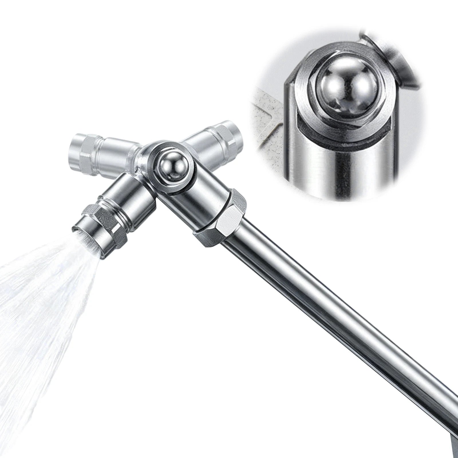 Universal Pressures Car Wash Gun Adjustable Stainless Steel Rotating