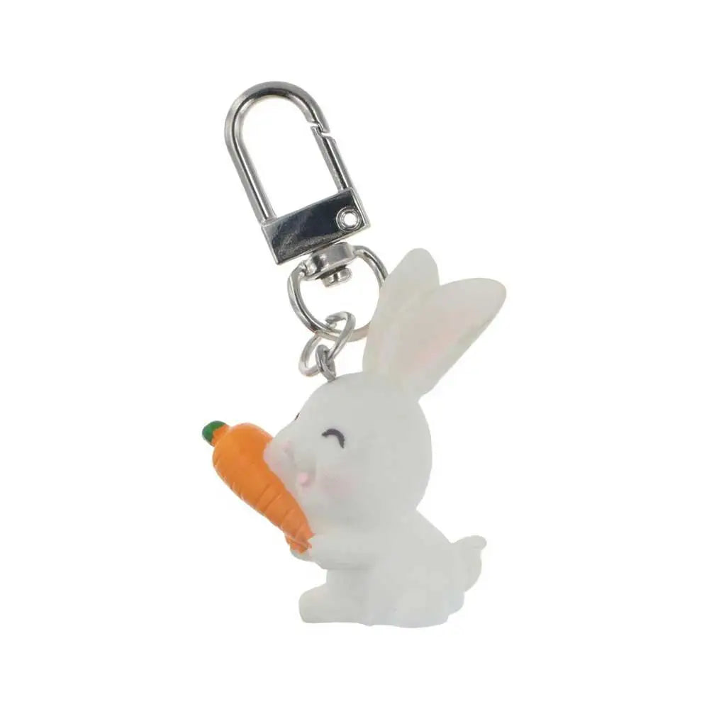 Gift Doll Accessories Resin Bag Trinket Car Pendant Rabbit Key Rings Keyring Ornaments Key Chain Pendant Rabbit Key Chain Zpaxo