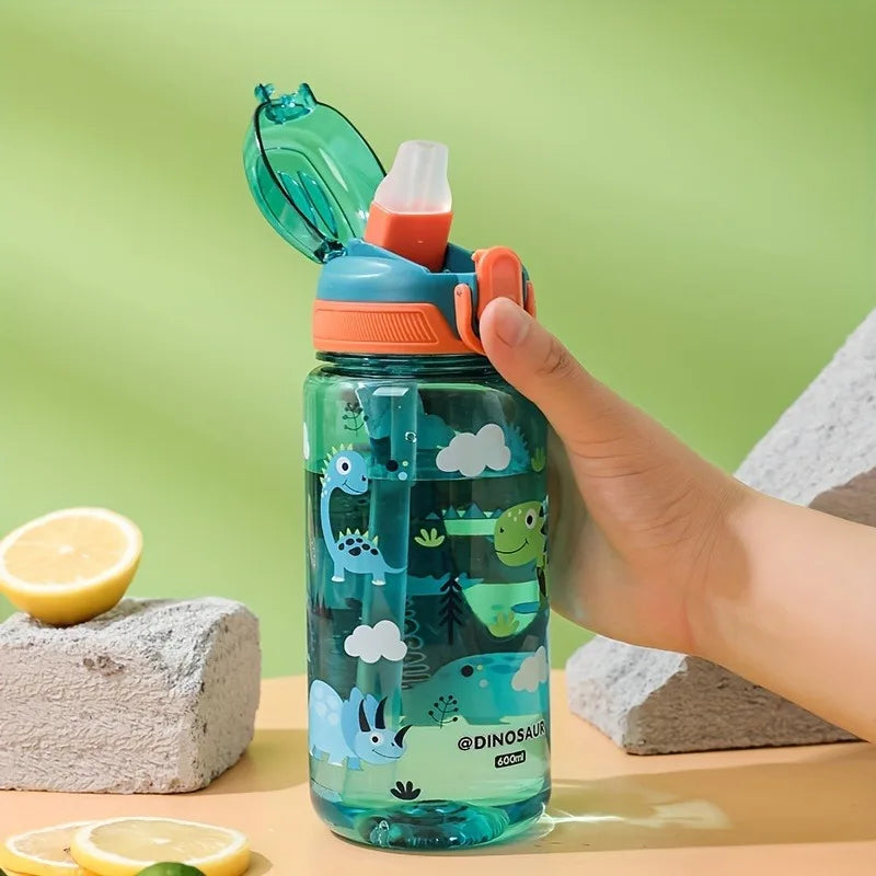 BPA Free Plastic Water Bottle Portable Leak Proof Sports Bottle 600ml Lightweight Reusable Drinking Bottle for Gym Fitness Outdo Zpaxo