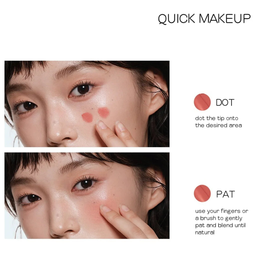 Judydoll Live Lip Cheek Butter Balm Pencil 4.5g Cream Stick Nude Color Makeup Cosmetics Zpaxo