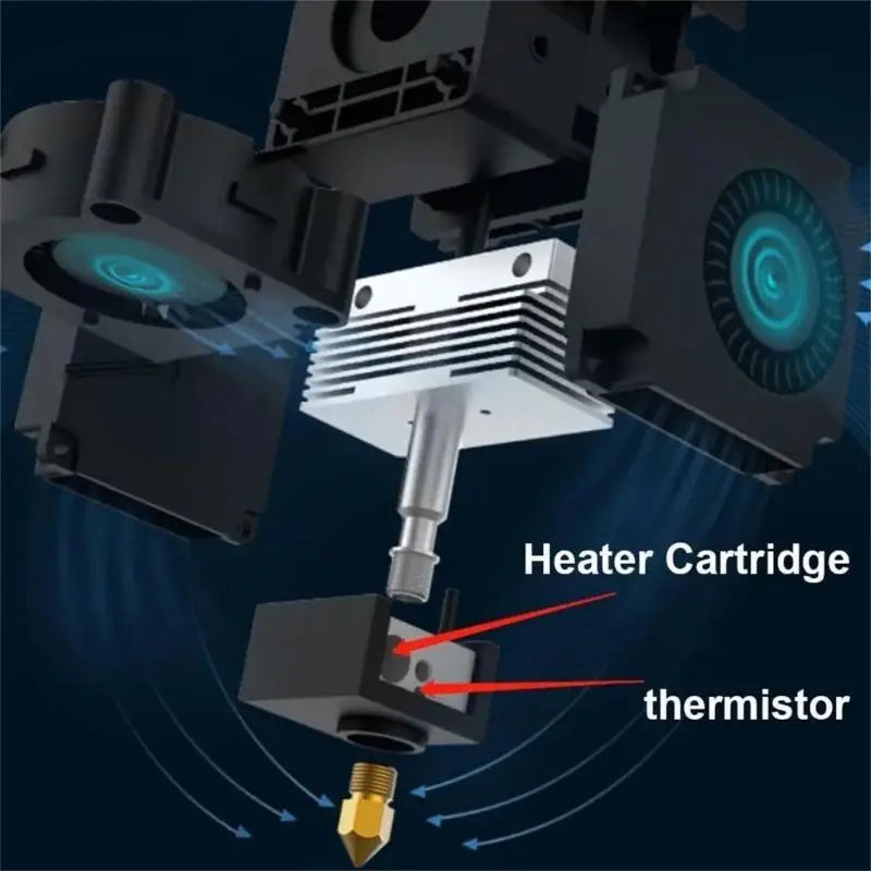 652F Heatbreak Heated Block Cartridge Heating Rod Thermistor For Neptune 3 Zpaxo
