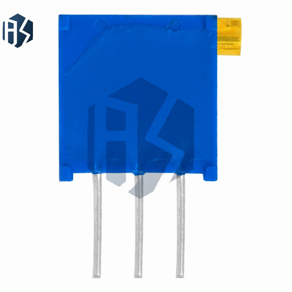 10PCS 3296 Trimpot Assortment: 3296X Trimmer Potentiometers – 50Ω, 100Ω, 1KΩ to 100KΩ, 1MΩ Resistance Values Zpaxo