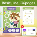 Reusable Magic Tracing Workbook Educational Drawing Pen Control