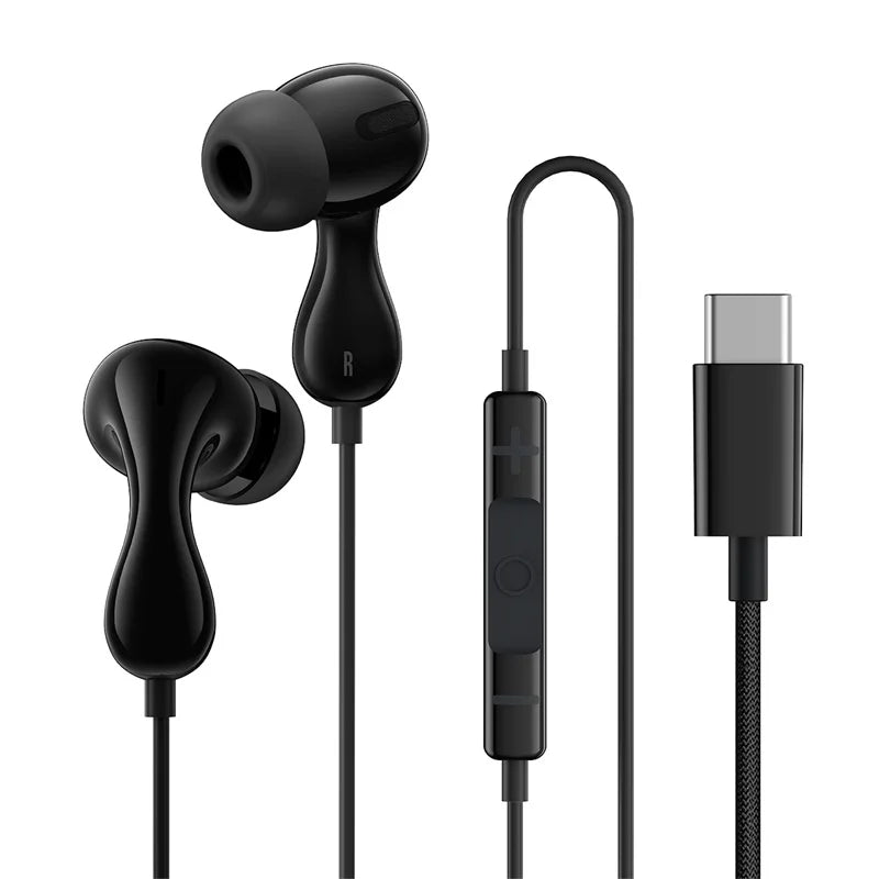 Baseus Encok CZ20 HZ20 In-ear Wired Earphone Hi-res Type-c Jack Mic Zpaxo CZ20-Black China Mainland