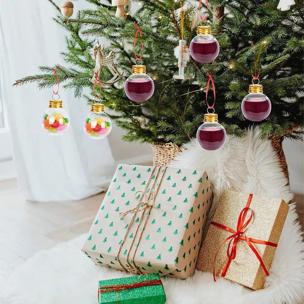 50ml Christmas Snowball Bottle – Refillable Tree Ornament