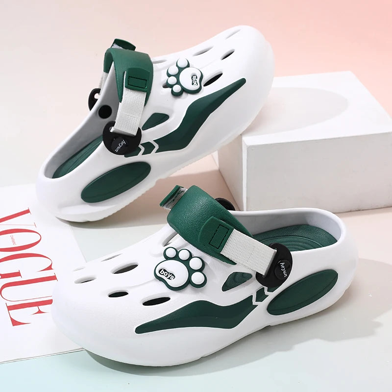 Women Home Slippers Garden Clogs Shoes Men's Sandals Flip Flops Zpaxo light green 35-36