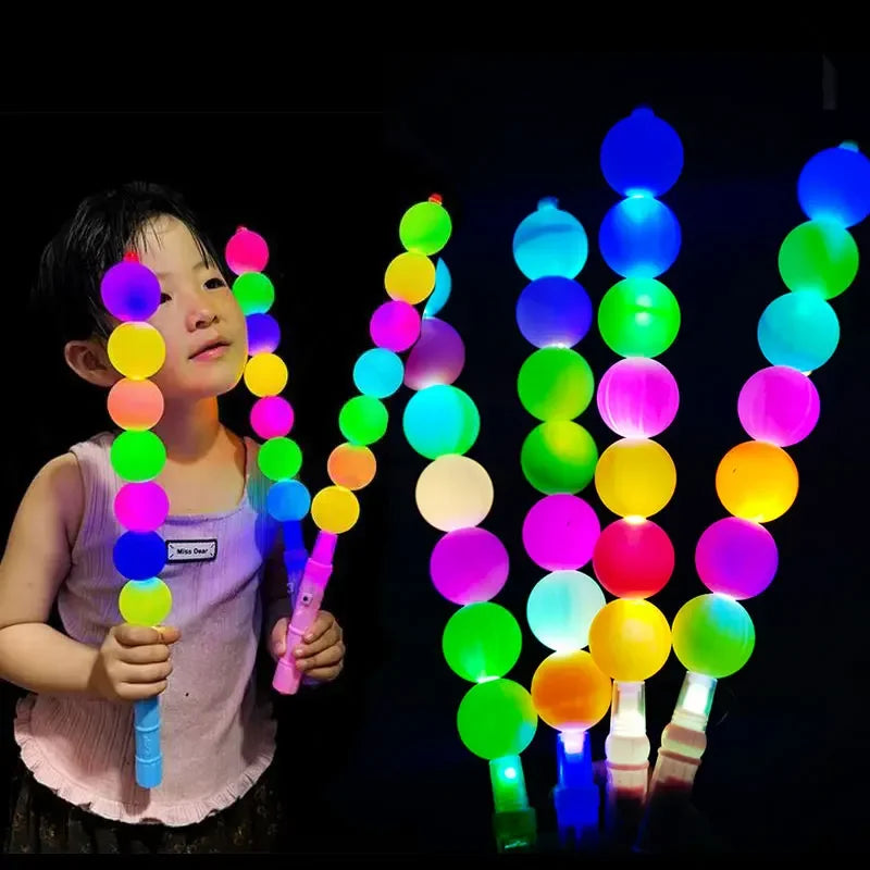 LED Glowing Sticks Sugar Gourd Candied Haws Light Up Stick Neon Party