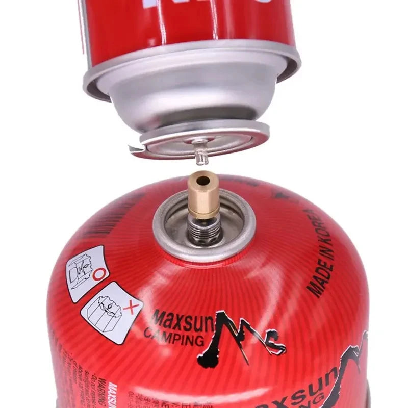 Camping Gas Stove Refill Adapter – Aluminum Converter Head